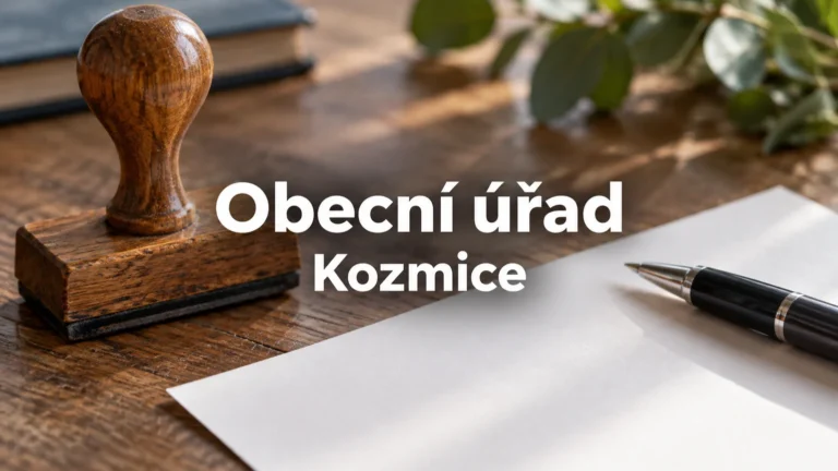 Razítko, papír a pero – Obecní úřad, Kozmice