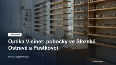 Stěna s brýlovými obrubami v prosvětlené optice