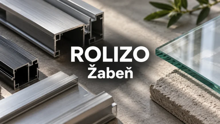 Hliníkové profily a detail skla – ROLIZO, Žabeň