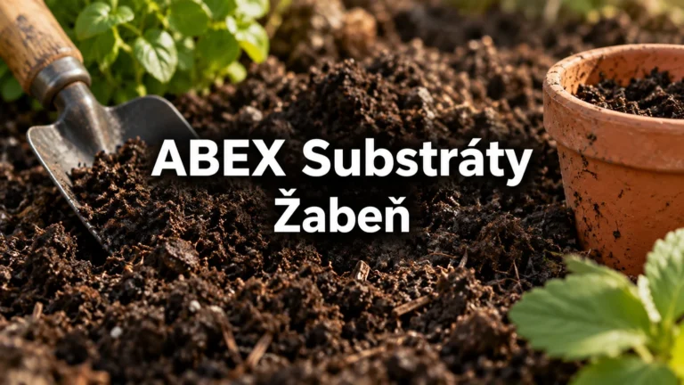 Pěstební substrát, květináč a lopatka – ABEX Substráty, Žabeň