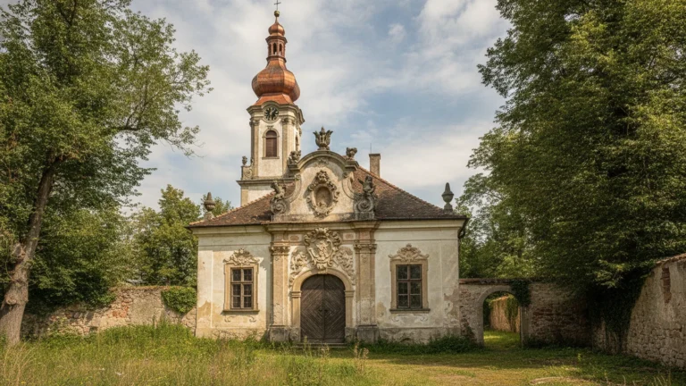 Barokní zámek a kostelní věž