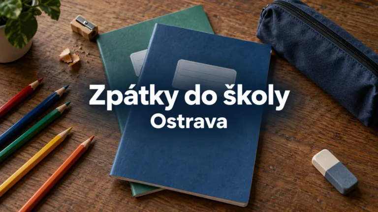 Školní sešity, penál a pastelky s názvem Zpátky do školy Ostrava