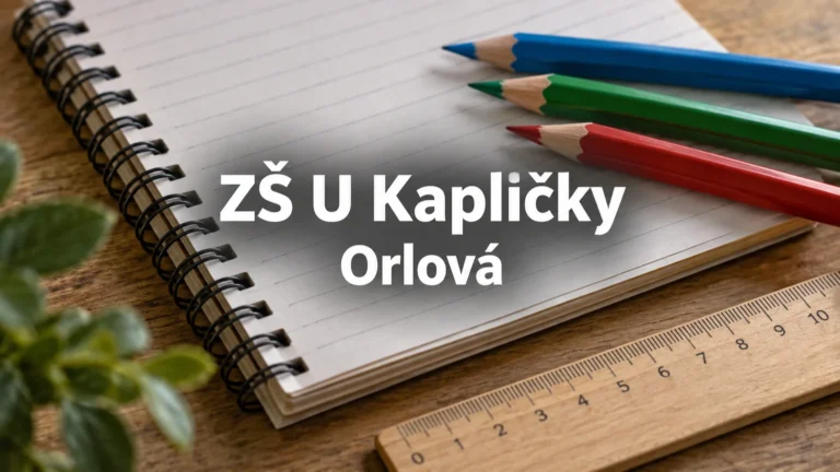 Sešit, pravítko a pastelky – ZŠ U Kapličky, Orlová