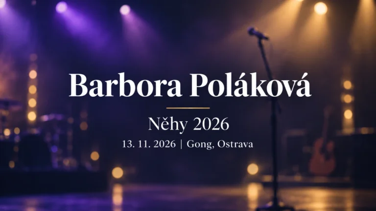 Barbora Poláková, Něhy 2026: 13. listopadu v Gongu v Ostravě, rozostřená koncertní scéna